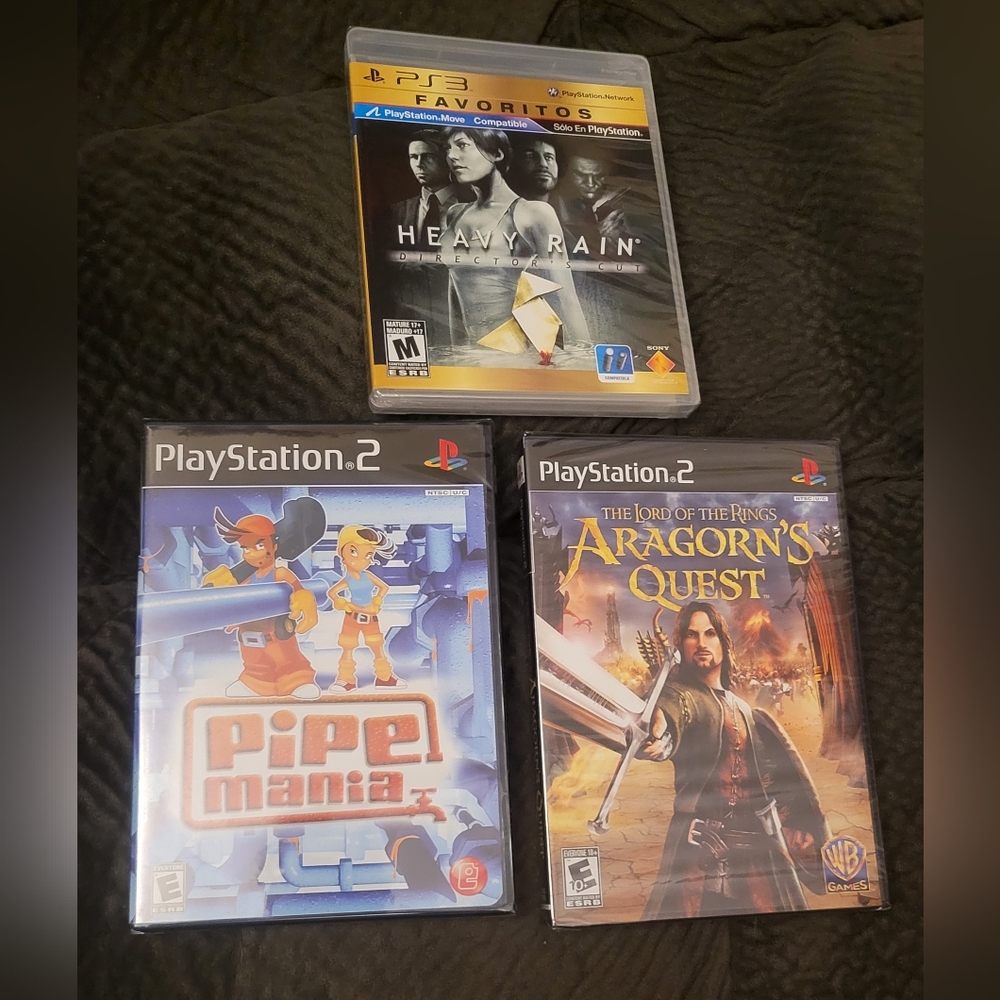 Sony PlayStation Factory Sealed Video game lot ONLY 2